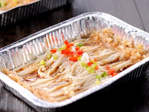 博湖锡纸烤金针菇